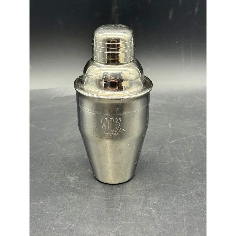 VOX Vodka Mini Martini Cocktail Shaker Stainless Steel Barware Promotional 6